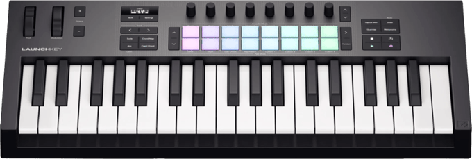 Novation Launchkey 37 MK4 - MIDI Keyboard Controller - 37 Toetsen - 16 FSR Pads met Polyfone Aftertouch - OLED Display - USB