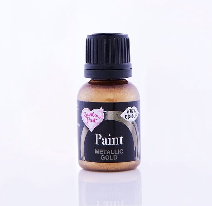 Rainbow Dust Metallic Cake Art Paint Goud 25g