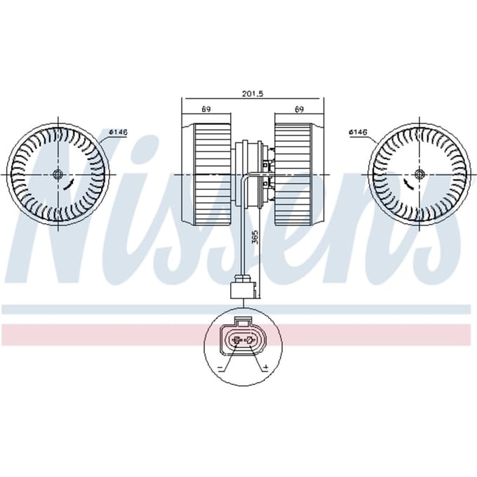 Interieur ventilator NISSENS 87238