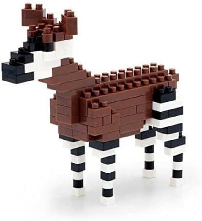 Mini Bouwset Okapi - Zeer Kleine Nanoblockjes