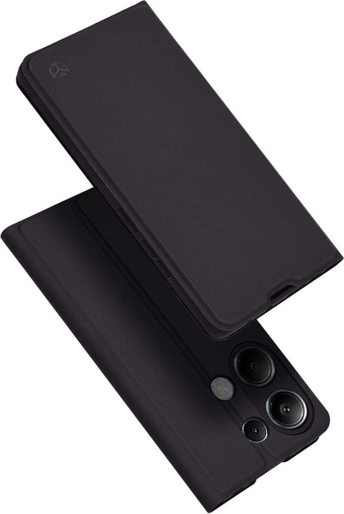 Techsuit Magskin Book Wallet Case hoesje voor Xiaomi Redmi Note 13 Pro / Xiaomi Poco M6 Pro - Zwart