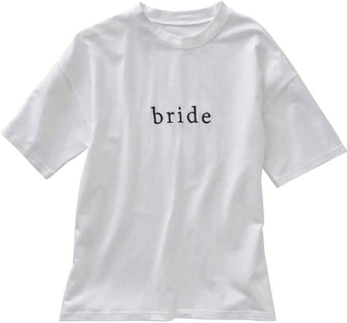Ginger Ray - Wit t-shirt bride - maat M