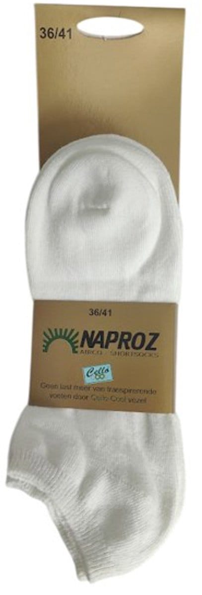 Naproz - Airco Shortsock - Voordeelset 3 paar - Wit- maat 36-41