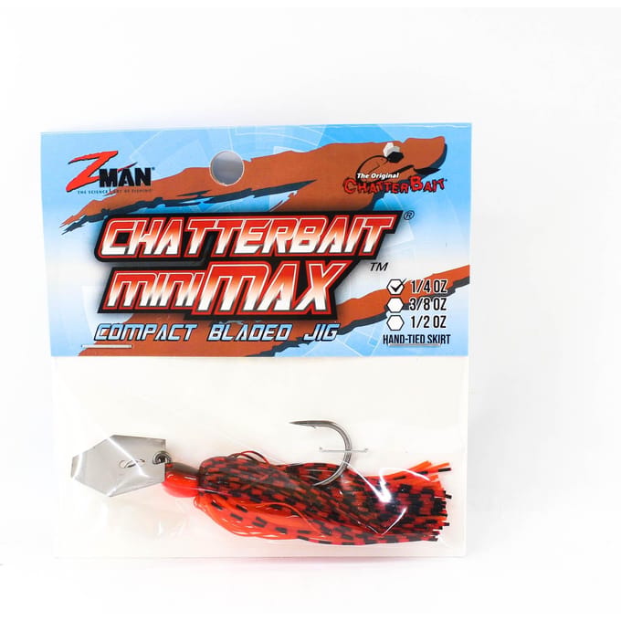 Leurre coulant Zman Chatterbait Mini Max 1/4 Oz Fire Craw (7845)