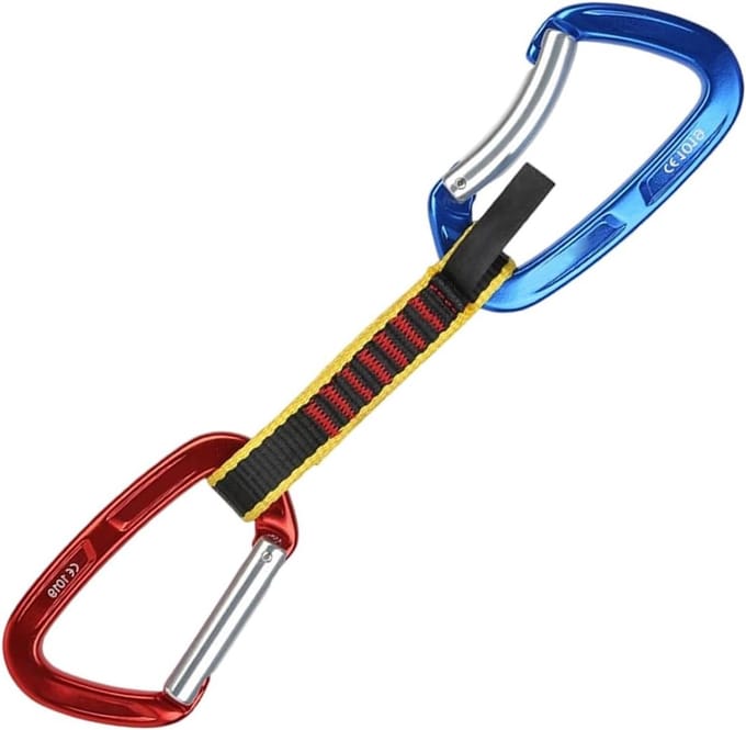 Klim Quickdraws - Karabiner Accessoires - Bergsport Abseilen - Dubbele Gate Structuur - 27 cm - Niet gespecificeerd