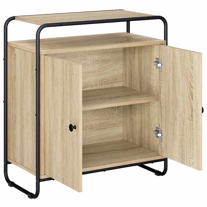 vidaXL - Dressoir - Sonoma - Eiken - 68 - x - 35 - x - 75 - cm - Bewerkt - hout