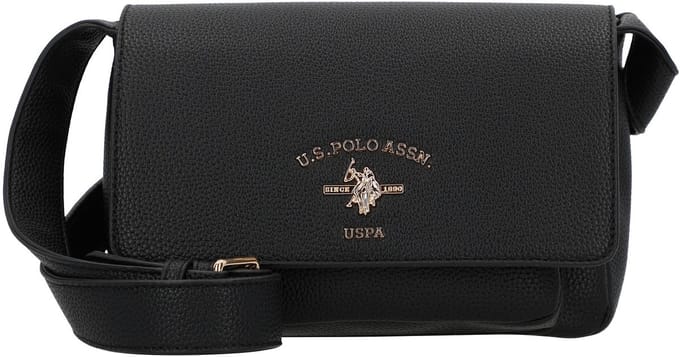 U.S. POLO ASSN. schoudertas Stanford Flap Bag Black zwart