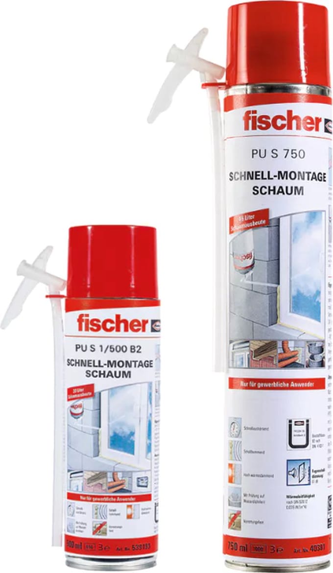Fischer S 750 PU Adapterschuim - Beige - 750 ml