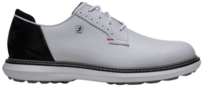 Footjoy Heren Golfschoenen Traditions Wit Zwart Rood