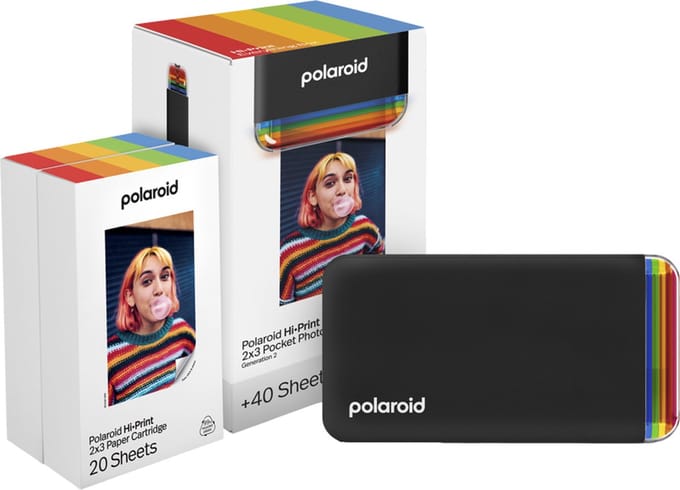Polaroid Everything Box Hi-Print 2x3 Gen 2 - Black - met 40 stuks fotopapier