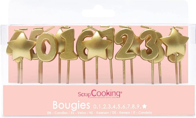 ScrapCooking Gouden Kaarsen pk/15