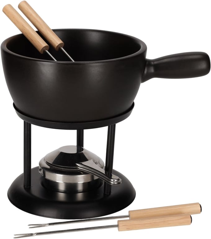 JENS Living Fondue Set Zwart Large