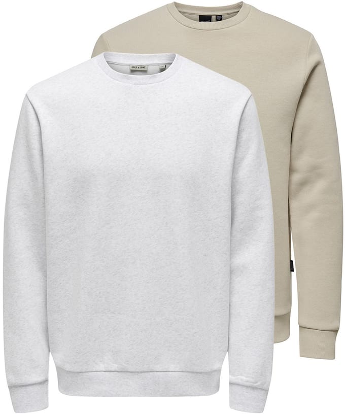 Only & Sons Heren sweatshirt 2 pack Ceres