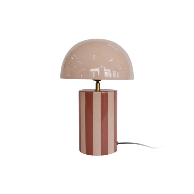 Leitmotiv tafellamp rayado rose tan & soft pink