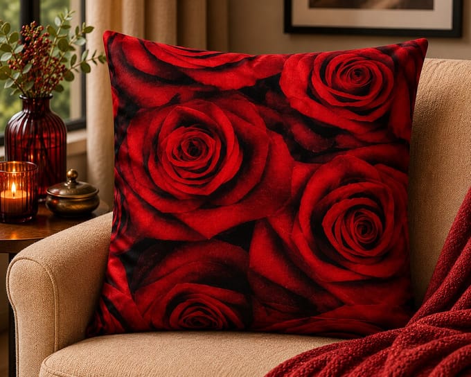 Rose Garden Collection kussenhoes - rozen - 50x50 cm