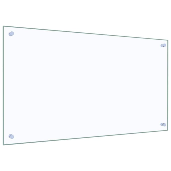 vidaXL - Spatscherm - keuken - 90x50 - cm - gehard - glas - transparant