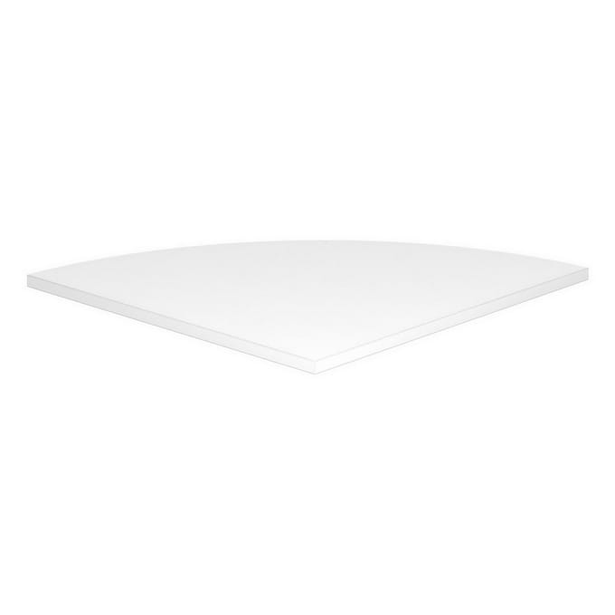HE91 - Hoek rond 80 x 80 Wit