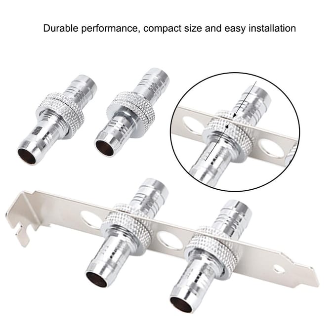 G14 Schroefdraad Fitting Directe Slangkoppeling Connector voor Computer Waterkoeling Systeem(11 mm) white