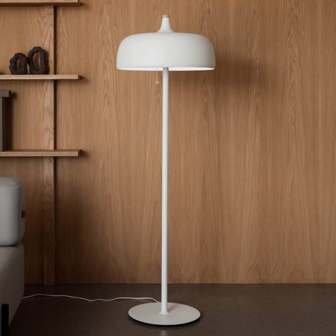 Northern Acorn Vloerlamp Mat Wit