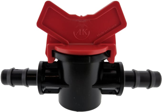 Deltafix plugkraan pp van / naar dezelfde diameter zwart 12 mm 1 st.