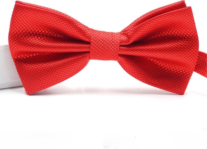 Sorprese Vlinderdas - kleine ruit - rood - strik - vlinderstrik