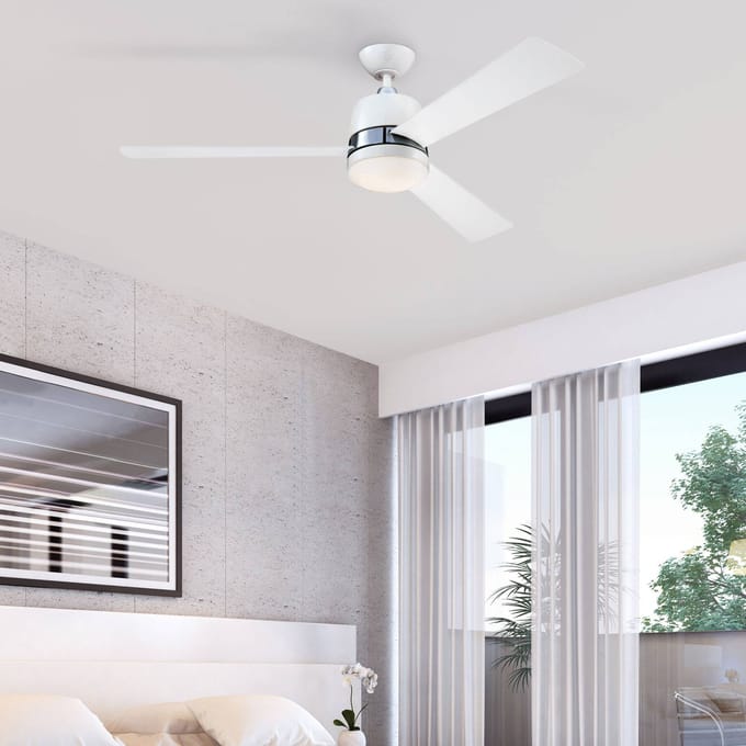 Westinghouse Tristan ventilator, licht, wit/ahorn