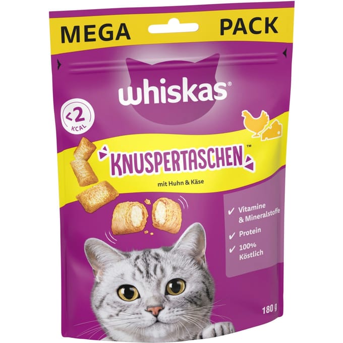180 g Temptations Kip & Kaas Whiskas Kattensnacks