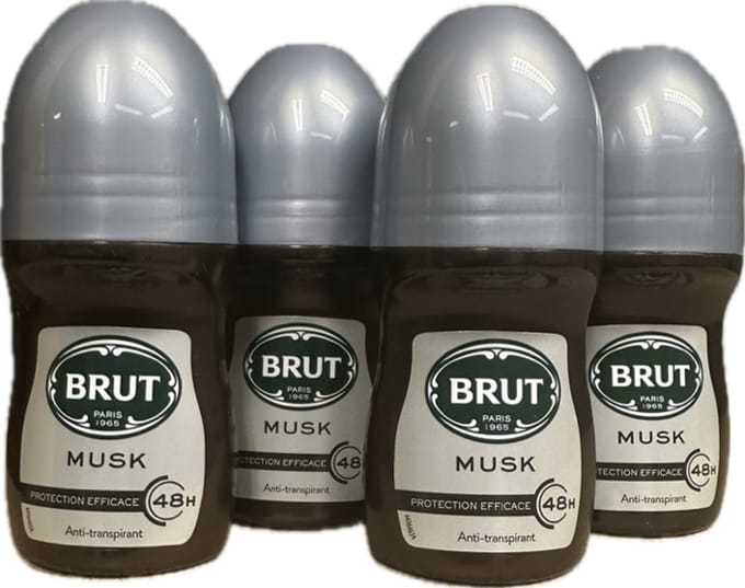 Brut deodorant roller - Musk - voordeel verpakking 4 x 50 ml