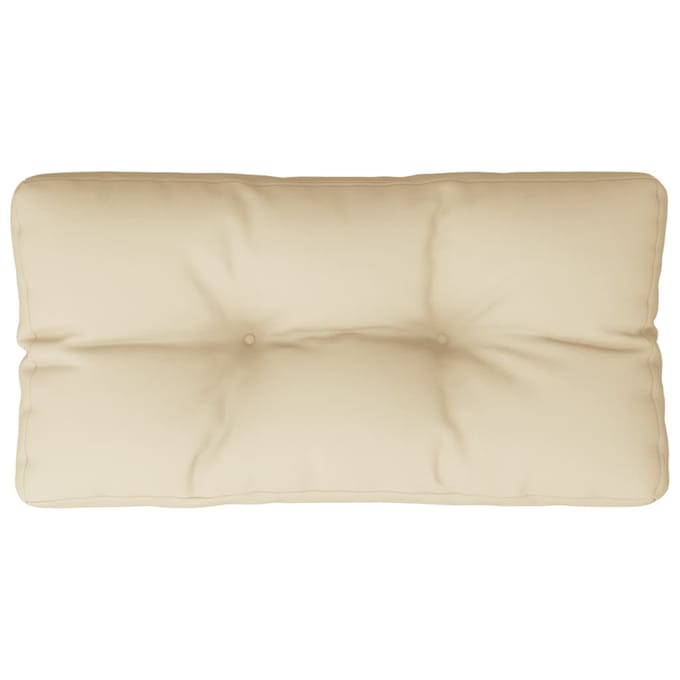 vidaXL - Palletkussen - 80x40x12 - cm - stof - beige