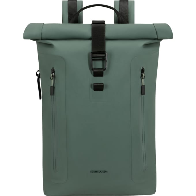 Samsonite Rugzak - Coatify Biz Rolltop Backpack 15.6" - waterproof PU - Green - 18 l