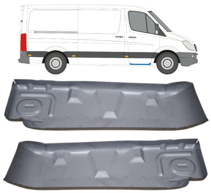 Instapplaat voor Volkswagen Crafter 2005-2017 / Links + Rechts
