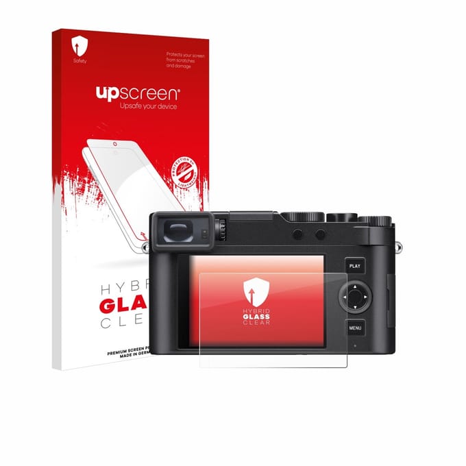 upscreen - Screenprotector voor Leica D-Lux 8 - Folie Beschermfolie Beschermglas transparant
