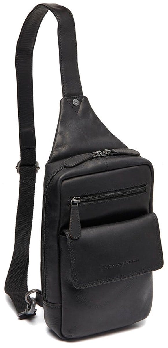 The Chesterfield Brand Waxed Pull Up Small Crossbodytas Leer - Zwart