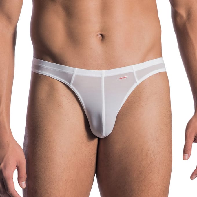 Olaf Benz String - 1000 White - maat S (S) - Heren Volwassenen - Polyamide- 1-06022-1000-S