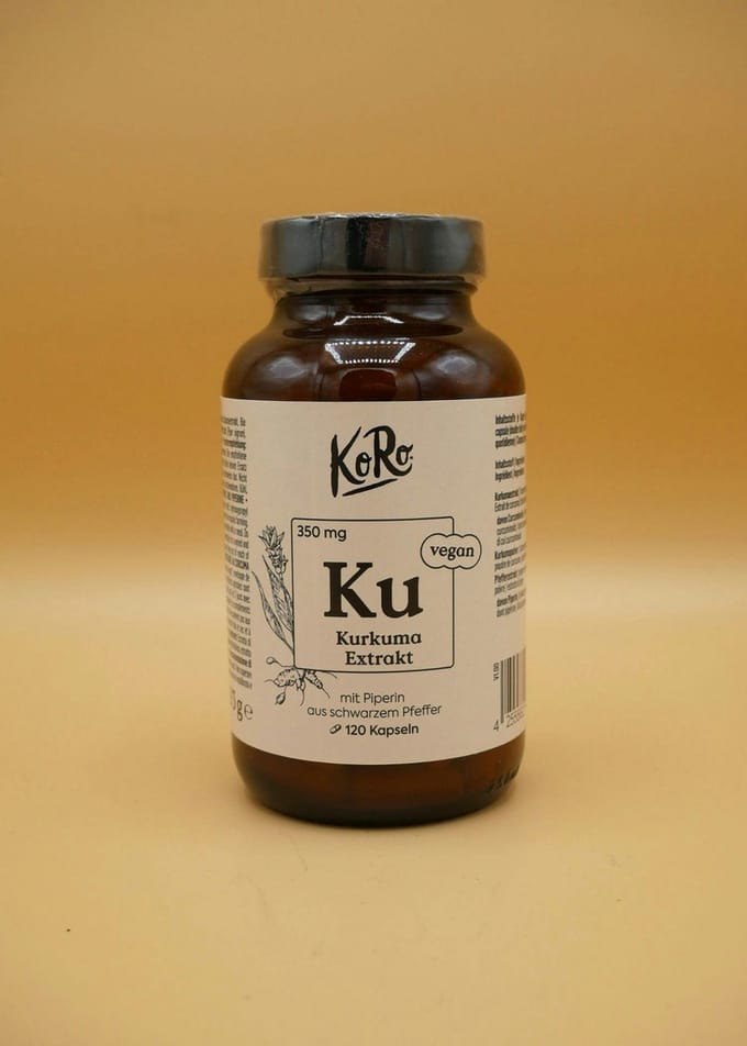 Capsules met kurkuma-extract met piperine uit zwarte peper 120 stuks