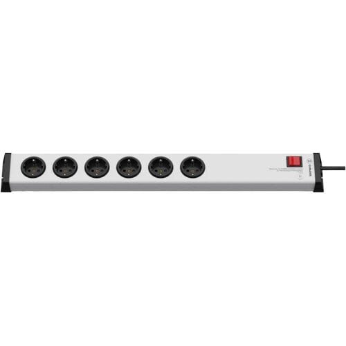 Ehmann 0268x0062301 Stopcontactsplitter Zilver, Zwart Randaarde stekker 1 stuk(s)