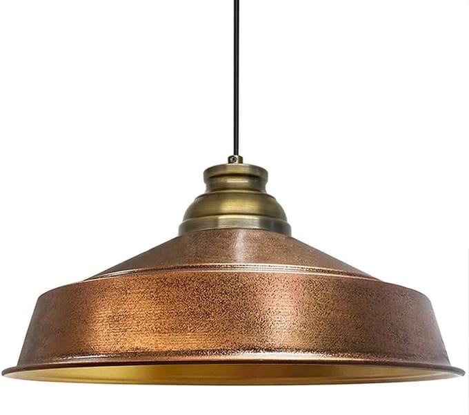 Bamyum Asletl Industriële Koperkleur Hanglamp Van Metaal