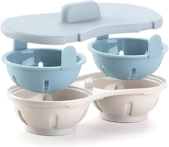Aurixi® Eierkoker magnetron - Eierkoker - Eierkoker electrisch - Blauw - 15cm x 12cm x 6cm