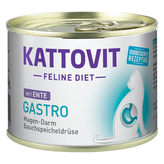 12x185g Gastro Eend Kattovit Kattenvoer