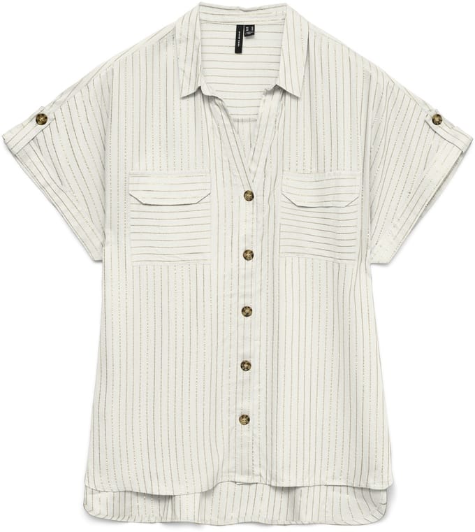 VERO MODA - VMBUMPY SS SHIRT AOP WVN NOOS - Dames - Blouses