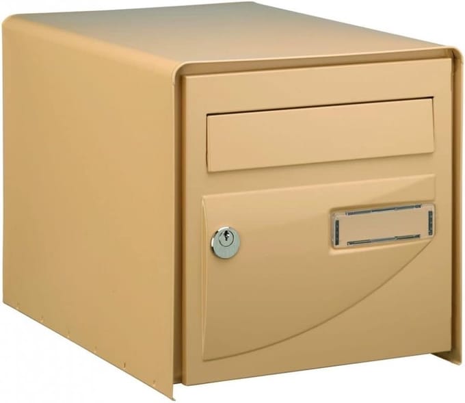 Dubbelzijdige Brievenbus Beige - Decoratief en Veilig