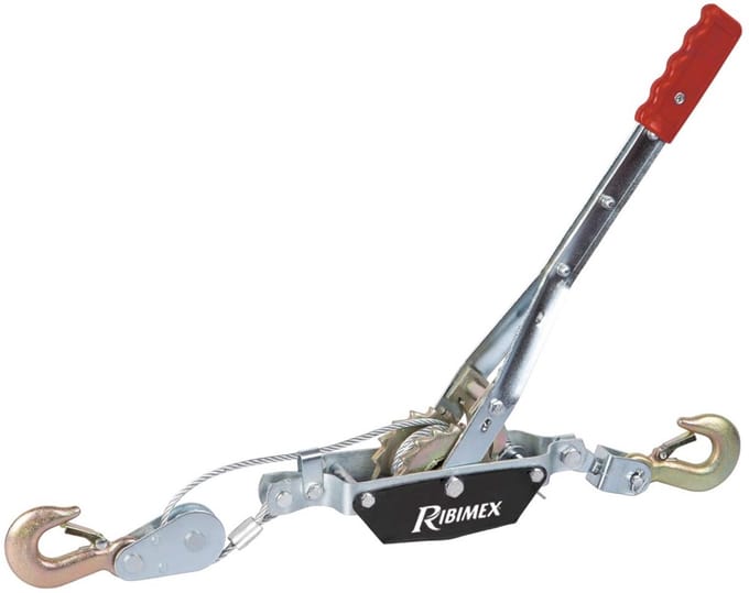 Handmatige horizontale lier voor 2 ton - Trekband met dubbele veiligheidsratel