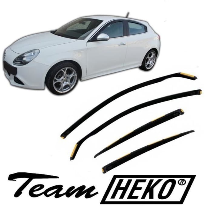 | Déflecteurs d'Air déflecteurs de vent Compatible avec Alfa Romeo Giulietta 2012-prés 4 pièces