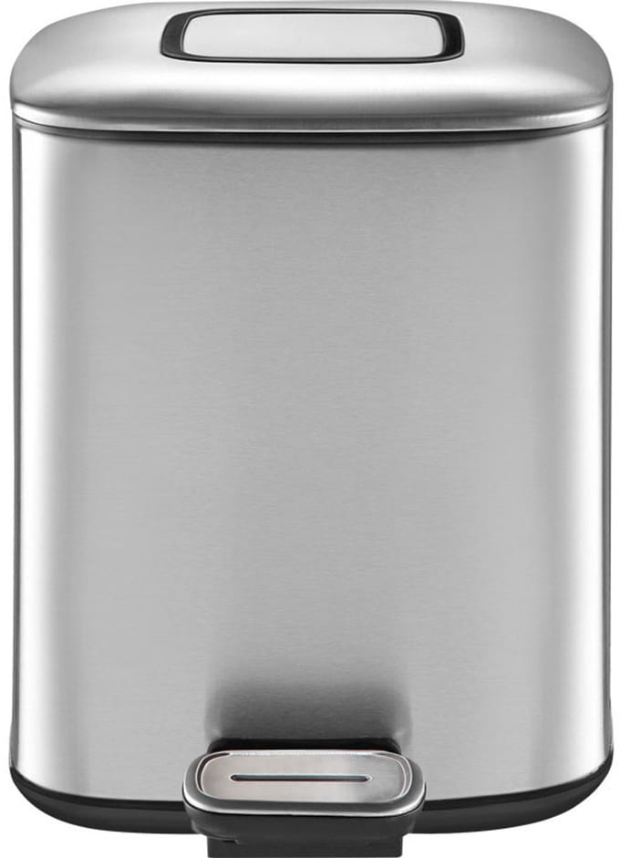 EKO - Regent pedaalemmer 6 liter - Stainless steel Plastic - mat RVS - Prullenbak