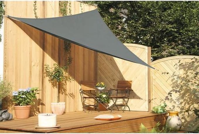 Farniente - Schaduwdoek Driehoek | 3,6 x 3,6 x 3,6 meter | Antraciet | Polyester