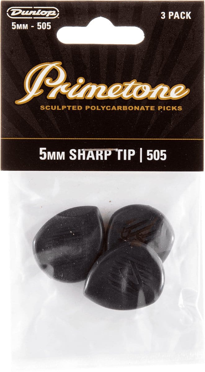 Jim Dunlop Primetone - Plectrums - Classic 505 Puntig - Player's Pack 3 Stuks