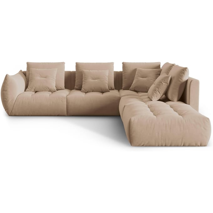 Hoekbank Bloom rechts 4-zits velvet | Micadoni