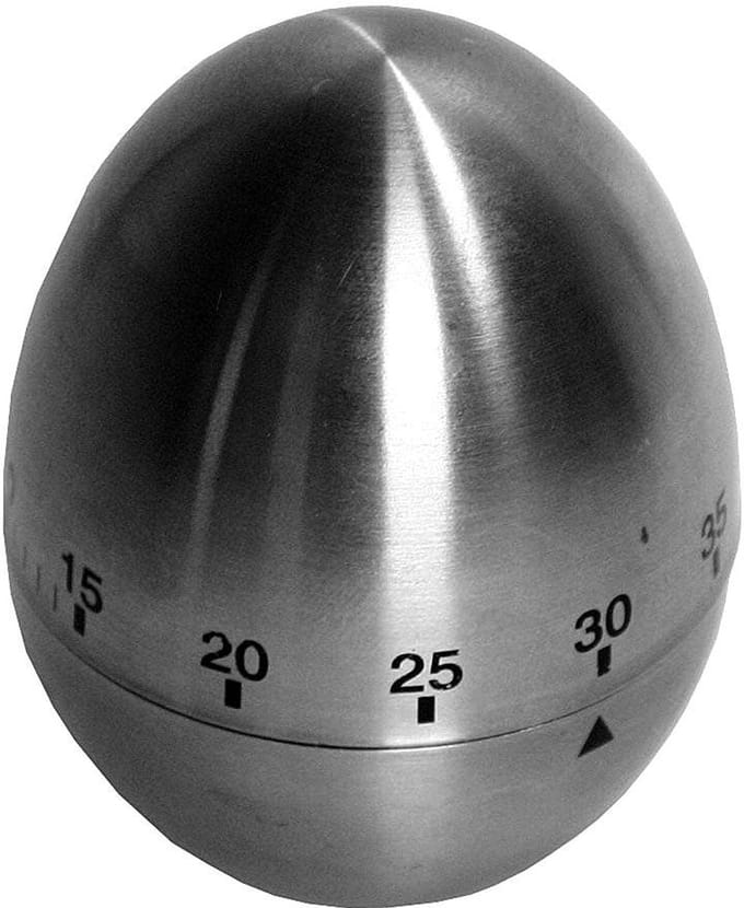Cookinglife - Kookwekker - Keukenwekker - Minuteur - Timer - Eierwekker van RVS - Egg Timer - Zilver - Multifunctionele Kookwekker - 60 Minuten