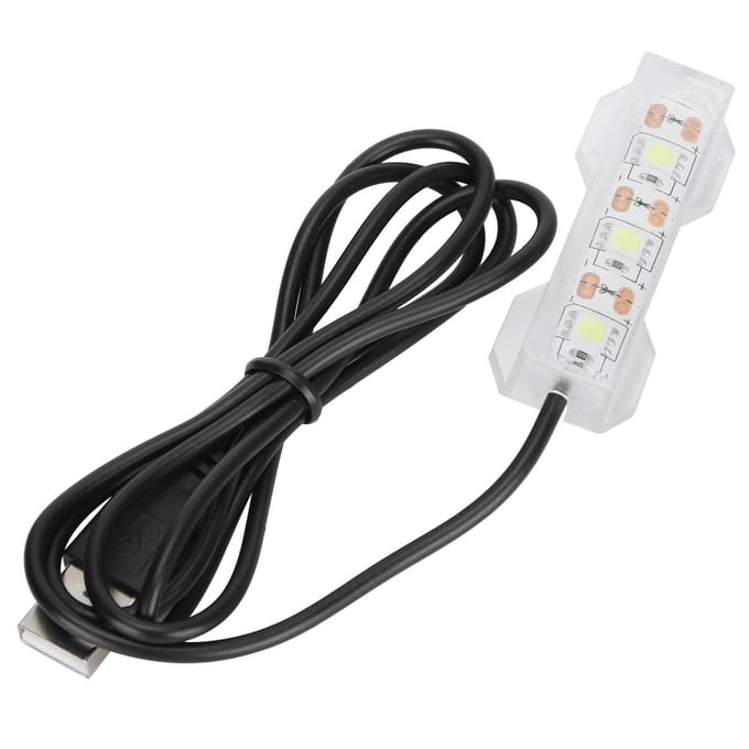 Klein aquarium waterplant licht desktop aquarium mini decoratie zachte led lamp white