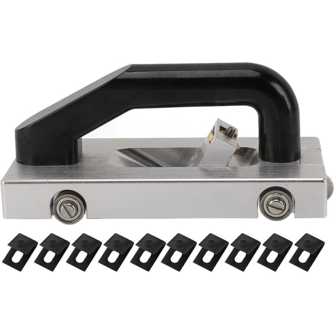 U-type mes wielen groover aluminiumlegering handmatige vloergroover vloergroeven sleuven trekhand black